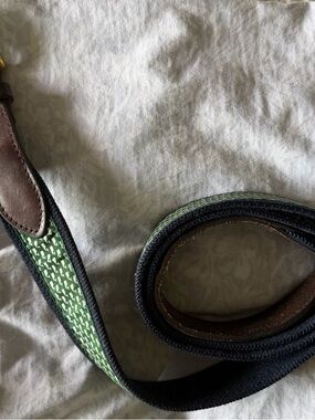Men's Vineyard Vines Green/Blue Patterned Canvas Strap Bag Accessory